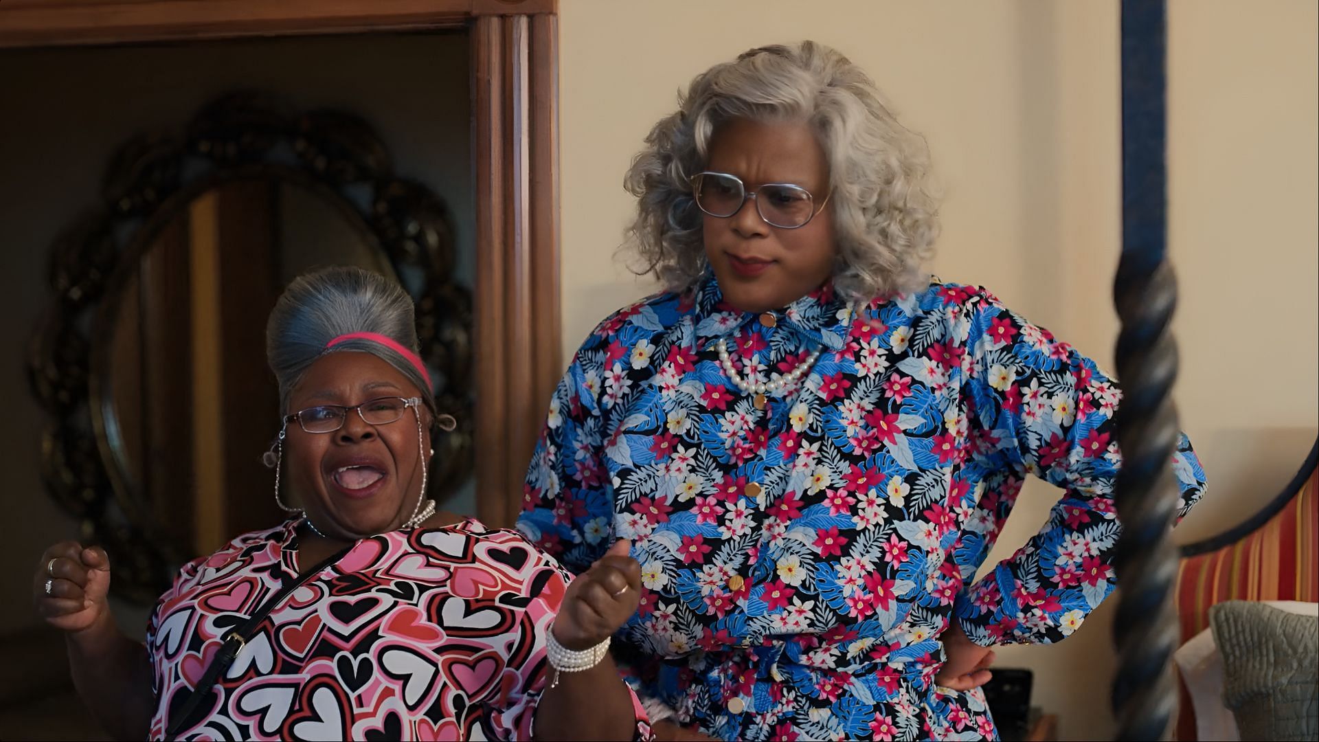 Aunt Bam brings her bold one-liners and unapologetic energy to Madea's Destination Wedding (Image via Netflix)